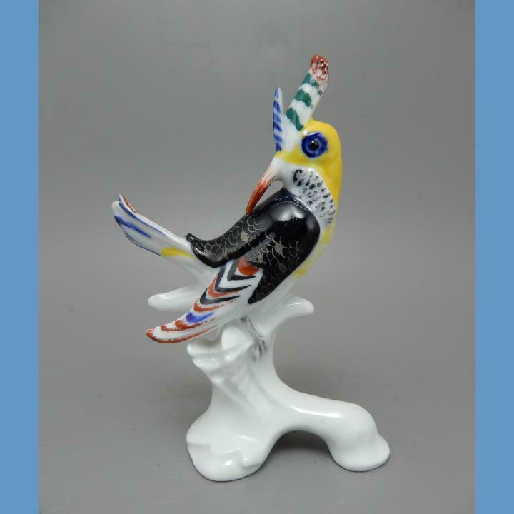 Art Deco Karl Ens Volkstedt Porcelain Woodpecker Bird Figurine 1920