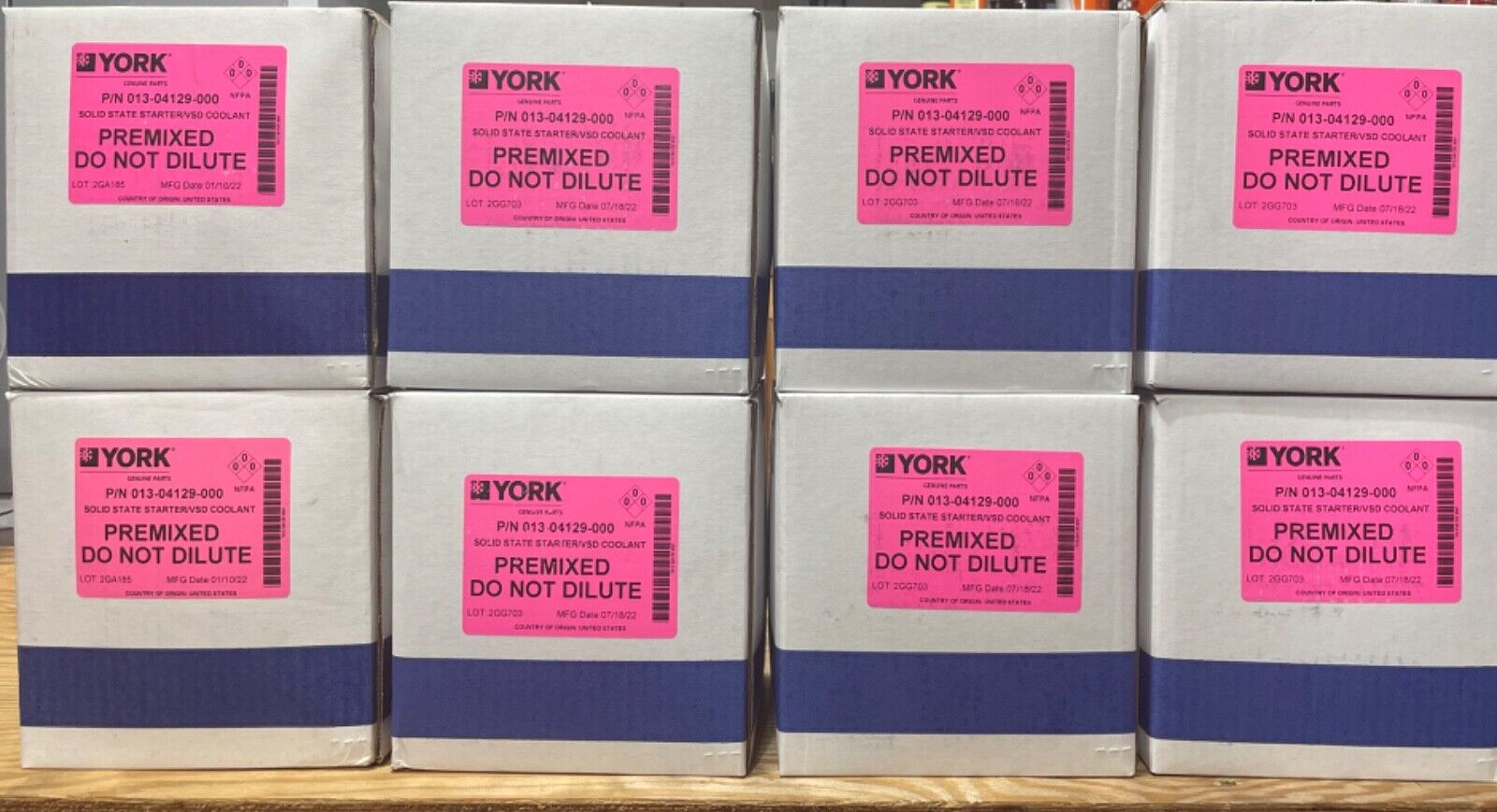 York Factory Oem 01304129000 Vsd And Solid State Starter Coolant.