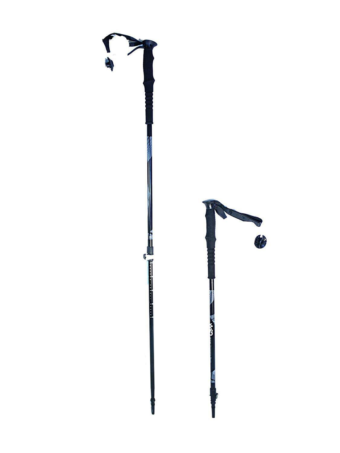 Telescopic Adjustable Ski Poles Adult Ski 115cm -135cm (45" To 53") 2019 Model