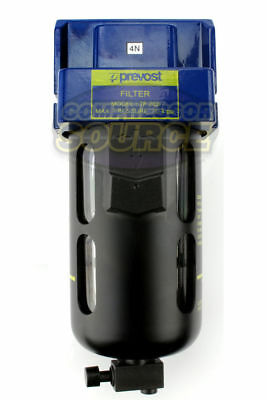 Prevost Compressed Air Inline Moisture Trap Water Separator Filter 1/2" Fnpt New