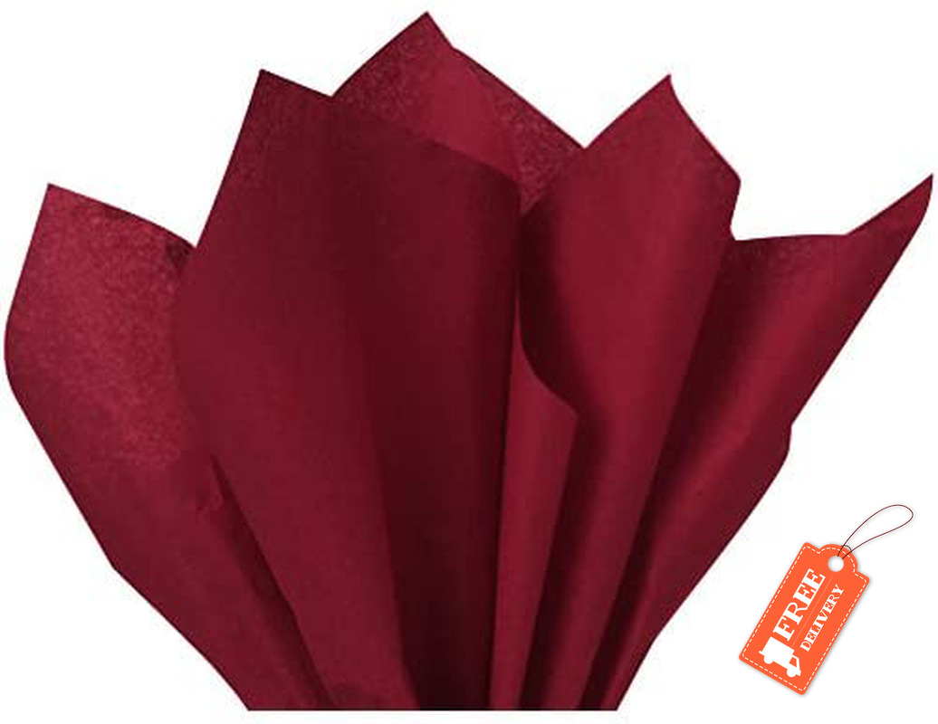 Flexicore Packaging | Burgundy Gift Wrap Tissue Paper| Size: 15"x20"|100 Count