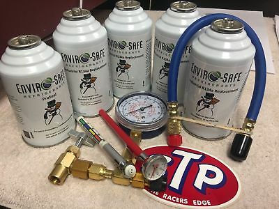 Enviro-safe Industrial Refrigerant, R12 & R134a Replacement, Recharge Kit