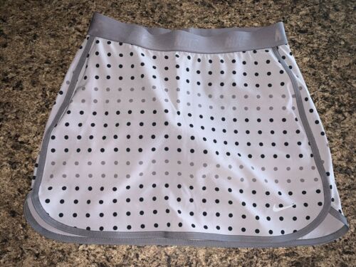 Euc Nike Dri-fit Skirt/skort Gray Polka Dot, Girls Youth Size Medium M