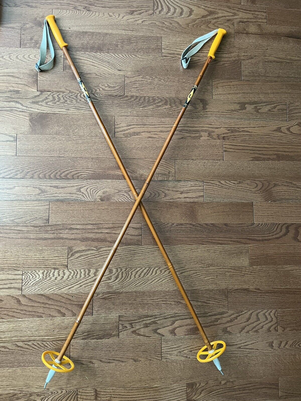 Vintage Liljedahl Norway Bamboo Ski Poles - 58”