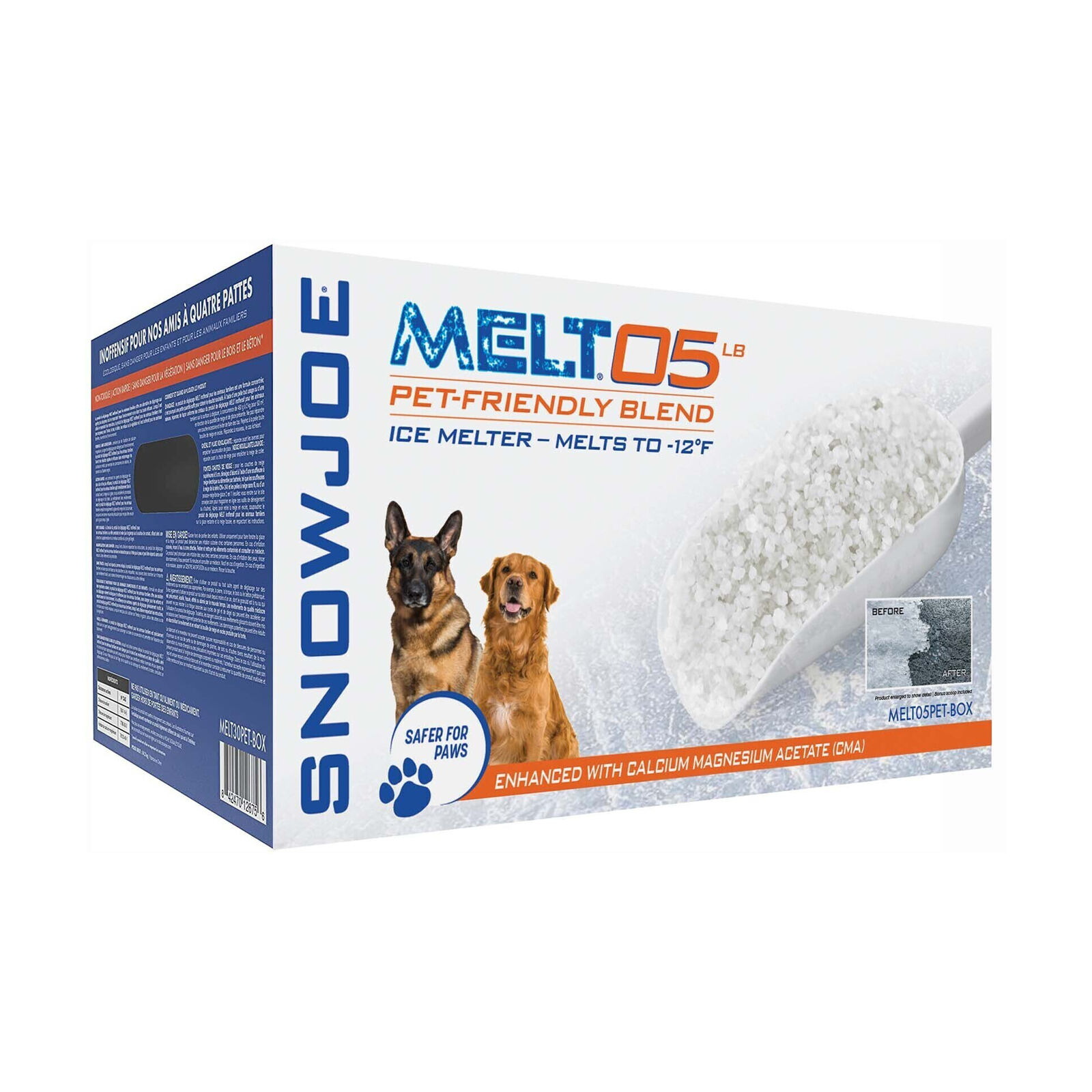 Snow Joe Pet Friendly Premium Ice Melt | Safe For Paws | W/ Scoop