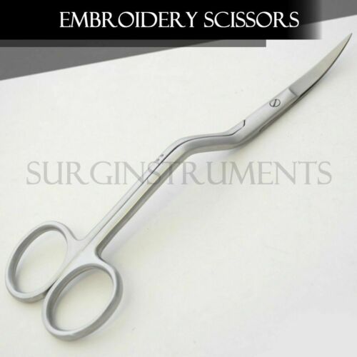 6" Large Double Curved Scissors - Stainless Steel Embroidery Supplies