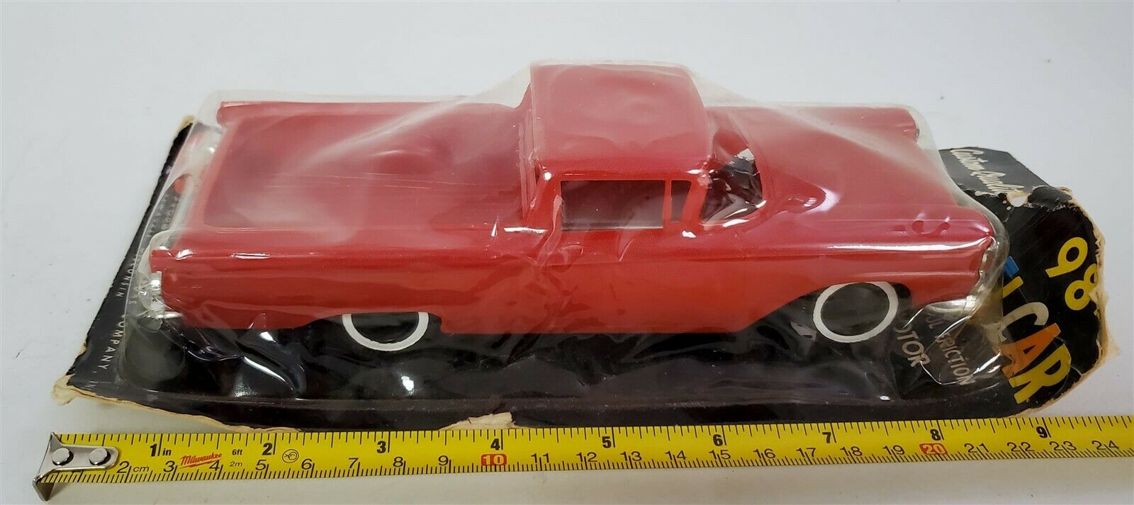 B260 Stunning Mint On Card Vintage 50's Friction Ford Ranchero Promo Car