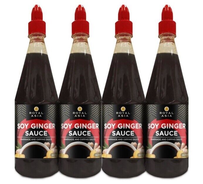 4 Pack Royal Asia Soy Ginger Sauce Marinade And Dipping Sauce 24.3 Oz Each