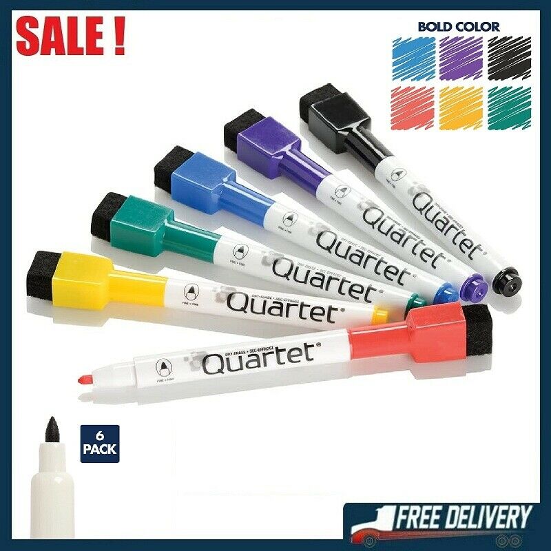 Magnetic Dry Erase Markers Whiteboard Magnet Board Fine Point Tip Pen .5cap