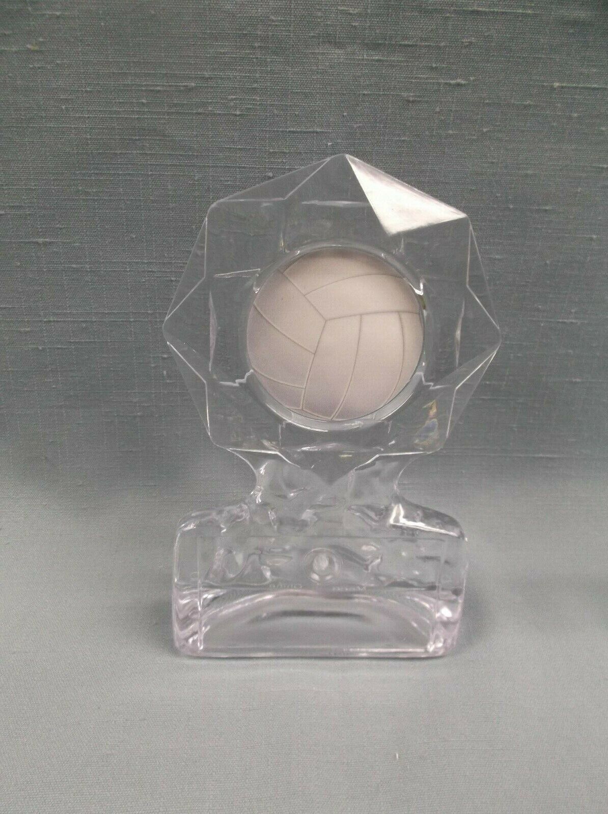 Volleyball Ball Insert Trophy Award Clear Acrylic Economy Award