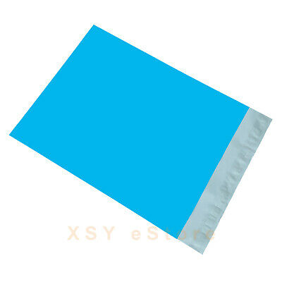 10 Blue Poly Mailers Non-padded Envelopes Mailing Bags 4.3" X 7"_110 X 180+40mm