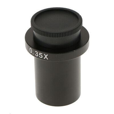 0.35x C Mount Adapter For Microscope Ccd Camera Digital Eyepiece Lens Black