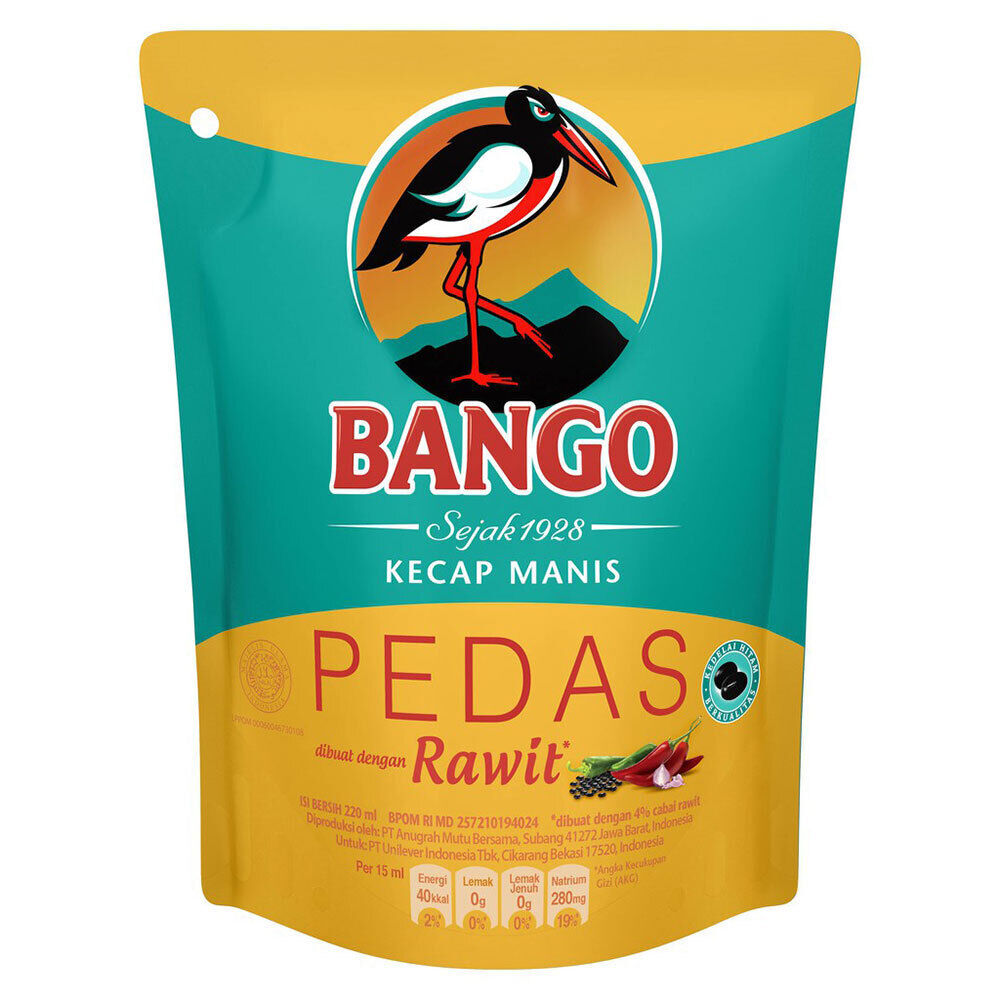 [bango] Kecap Manis Indonesia Sweet Spicy Soy Sauce 2x220ml 7.4 Ounce