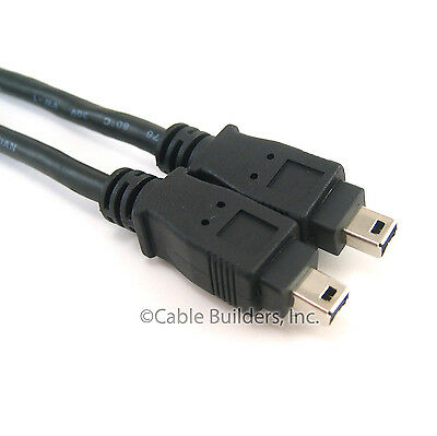 6ft Firewire Cable 4 Pin To 4 Pin Ieee 1394 Ilink 6' Pc Mac Dv 4 To 4 4-4 Pins