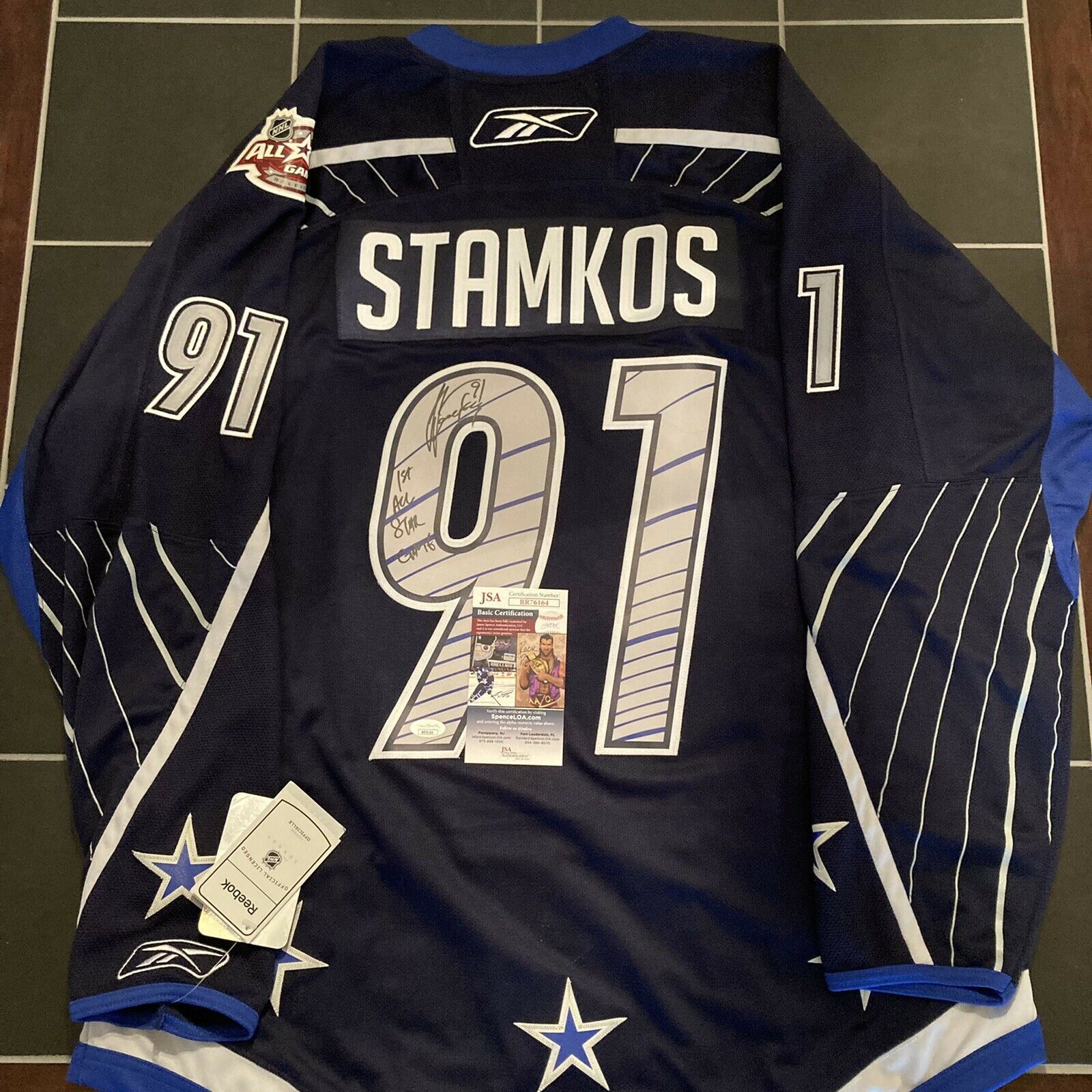 Steven Stamkos Signed 2014 All Star Authentic Jersey Auto “1st Asg” + Jsa Coa