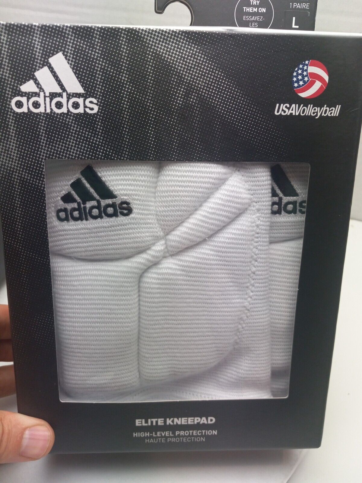 Adidas Elite Volleyball Kneepads Kp Gl5198 Adult  L Large Usa White