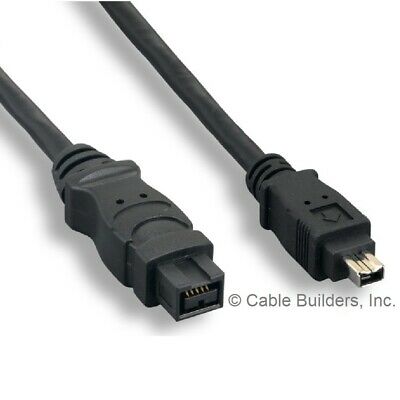 6ft Firewire Cable 9 Pin To 4 Pin Ieee1394b 800 To 400 9p-4p 9-4 1394a-b 6'