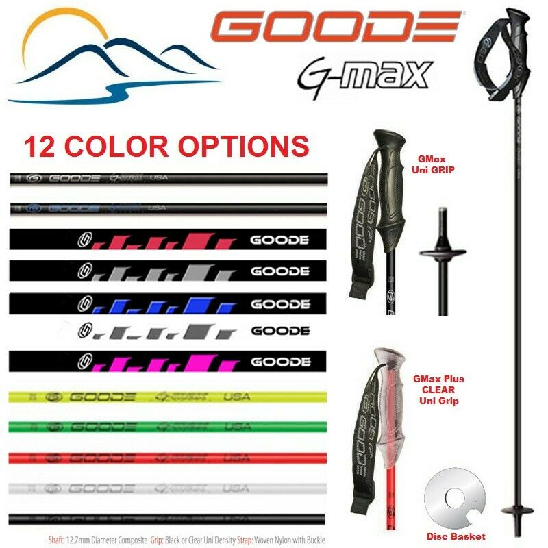 Ski Poles - 2021 Goode G-max Strong Light Weight Fiber Composite Ski Poles